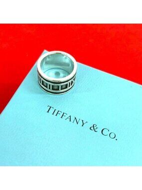 Tiffany & Co Atlas Wide Ring 925 Sterling Silver